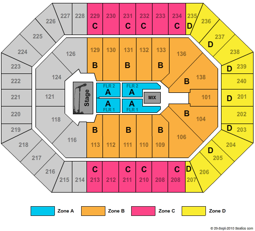 Target Center Ozzy Zone Seating Chart